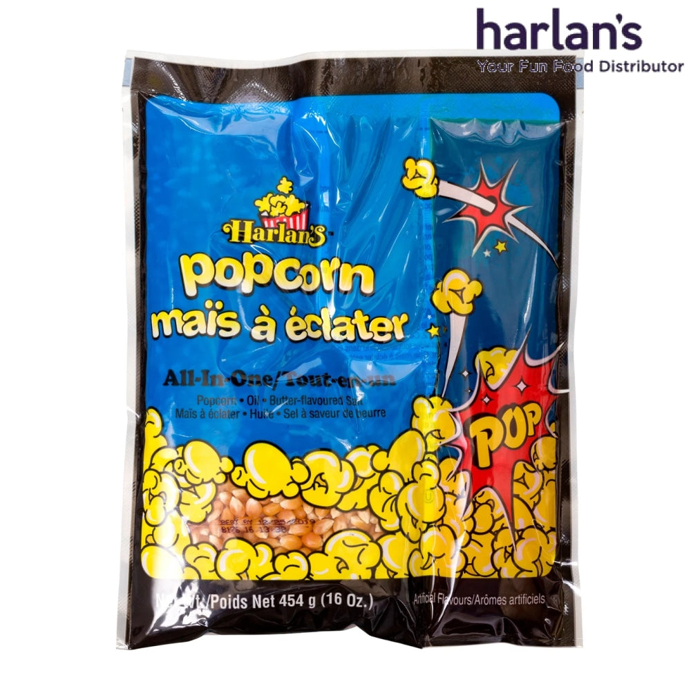 Harlan's All in One Popcorn Kit for 12oz Popper - 24/case-