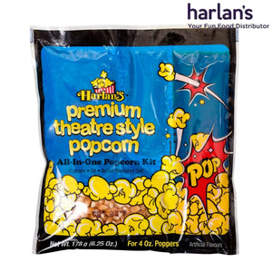 Harlan's All in One Popcorn Kit for 4oz Popper - 24/case-