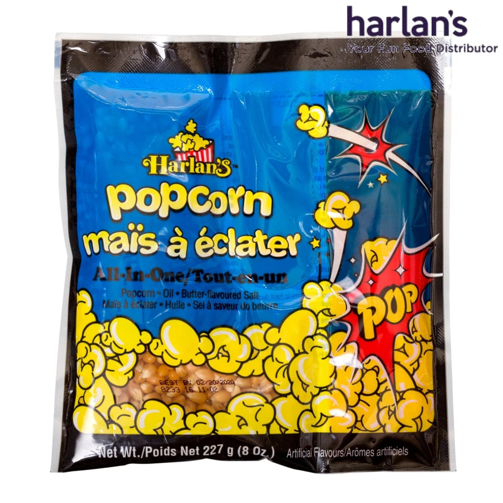 Harlan's All in One Popcorn Kit for 6oz Popper - 36/case-