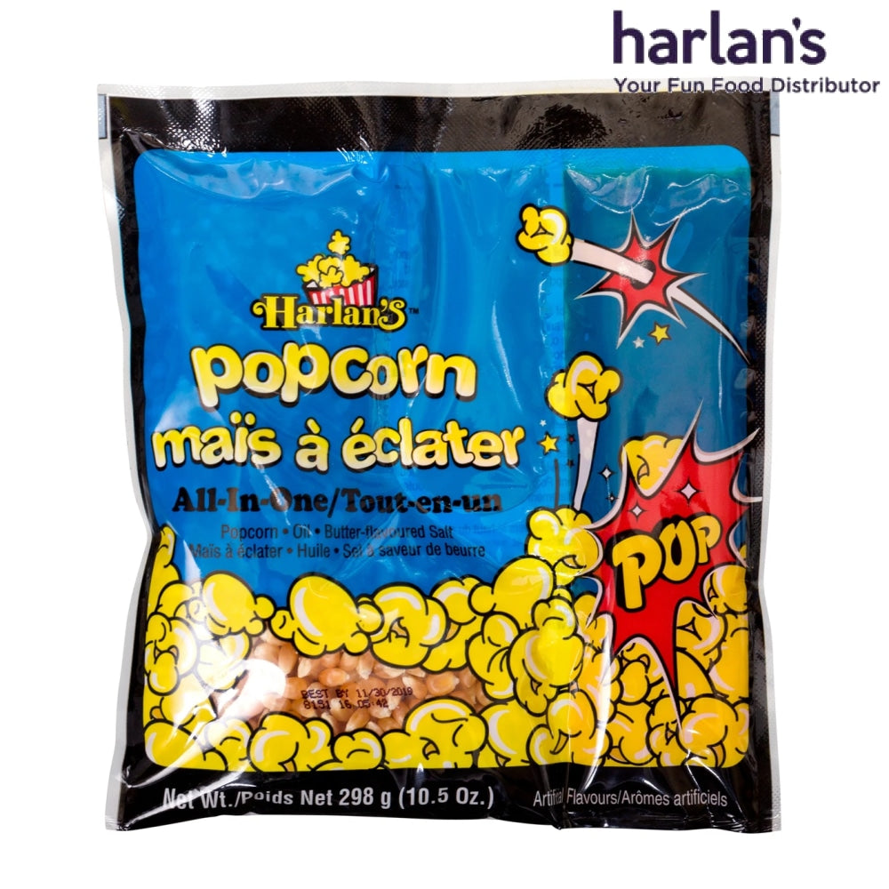 Harlan's All in One Popcorn Kit for 8oz Popper - 24/case-