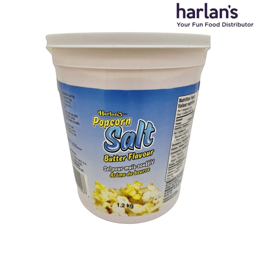 Harlan's Popcorn Butter Salt - Flava Salt 1.2KG Tub-