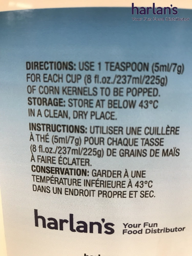 Harlans Popcorn Butter Salt - Flava 1.2Kg Tub
