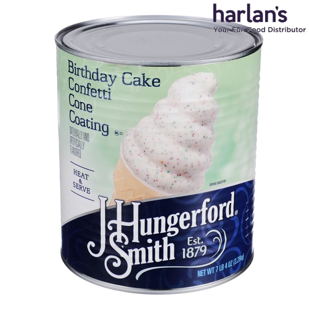 J HUNGERFORD SMITH BIRTHDAY CAKE CONFETTI CONE COATING 3 x 100oz CANS-