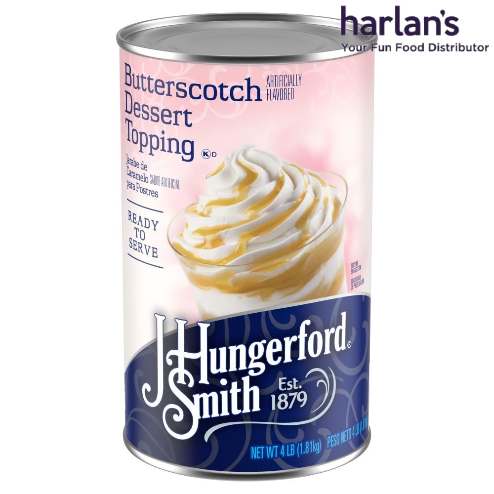 J HUNGERFORD SMITH BUTTERSCOTCH TOPPING - Ready to Use - 6 x 46oz CANS ...