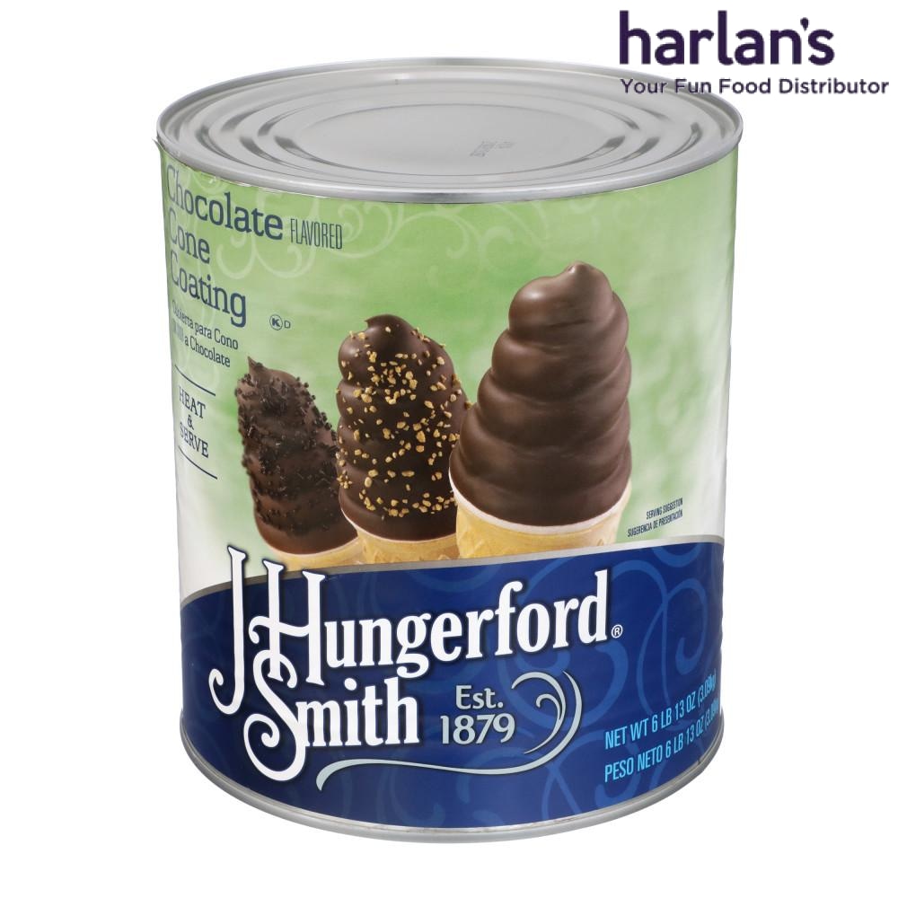 J HUNGERFORD SMITH CHOCOLATE CONE COATING - 6 x 100oz CANS-