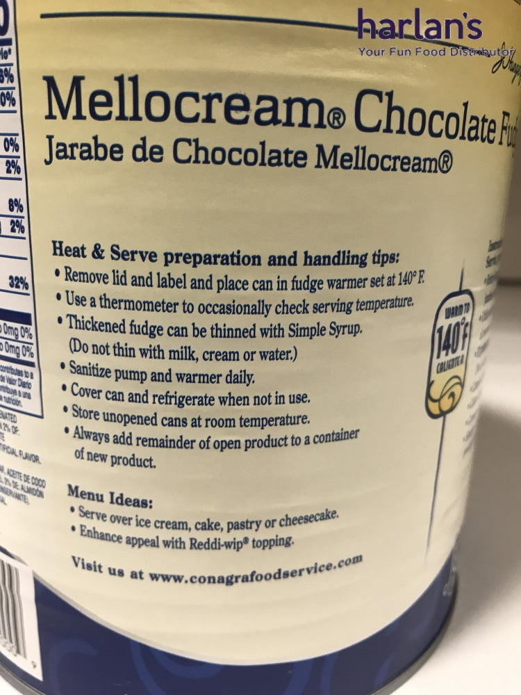 J Hungerford Smith Mellocream® Chocolate Fudge - 6 X 100Oz Cans