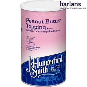 J Hungerford Smith Peanut Butter Topping - 3 X 5Lb Canisters