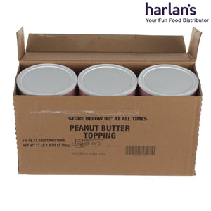J Hungerford Smith Peanut Butter Topping - 3 X 5Lb Canisters