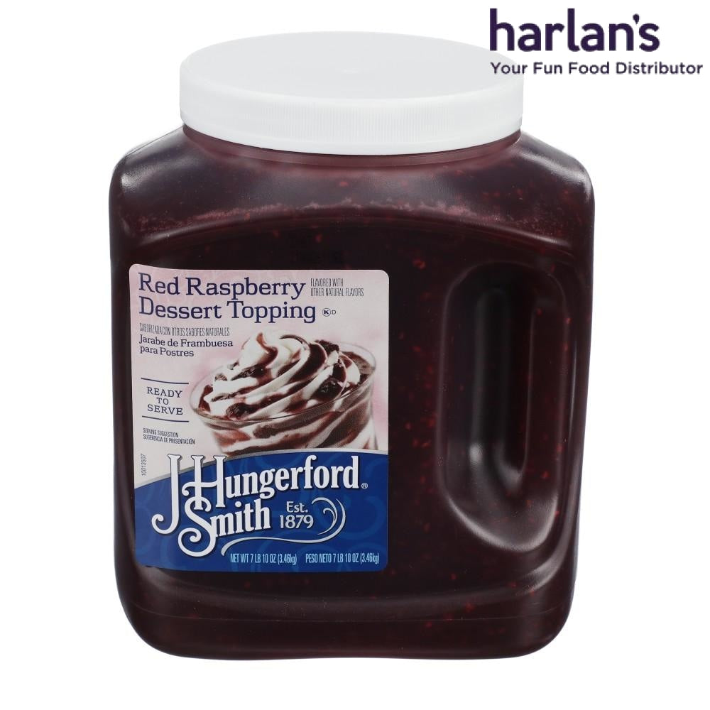 J HUNGERFORD SMITH RED RASPBERRY TOPPING - WIDE-MOUTH JUGS - 3 x 100oz-