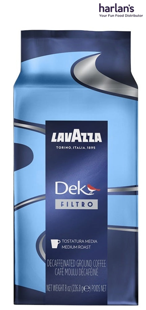 Lavazza Dek Decaff Filter Coffee - Ground 8 Oz (Pack Of 20) -Item#203431