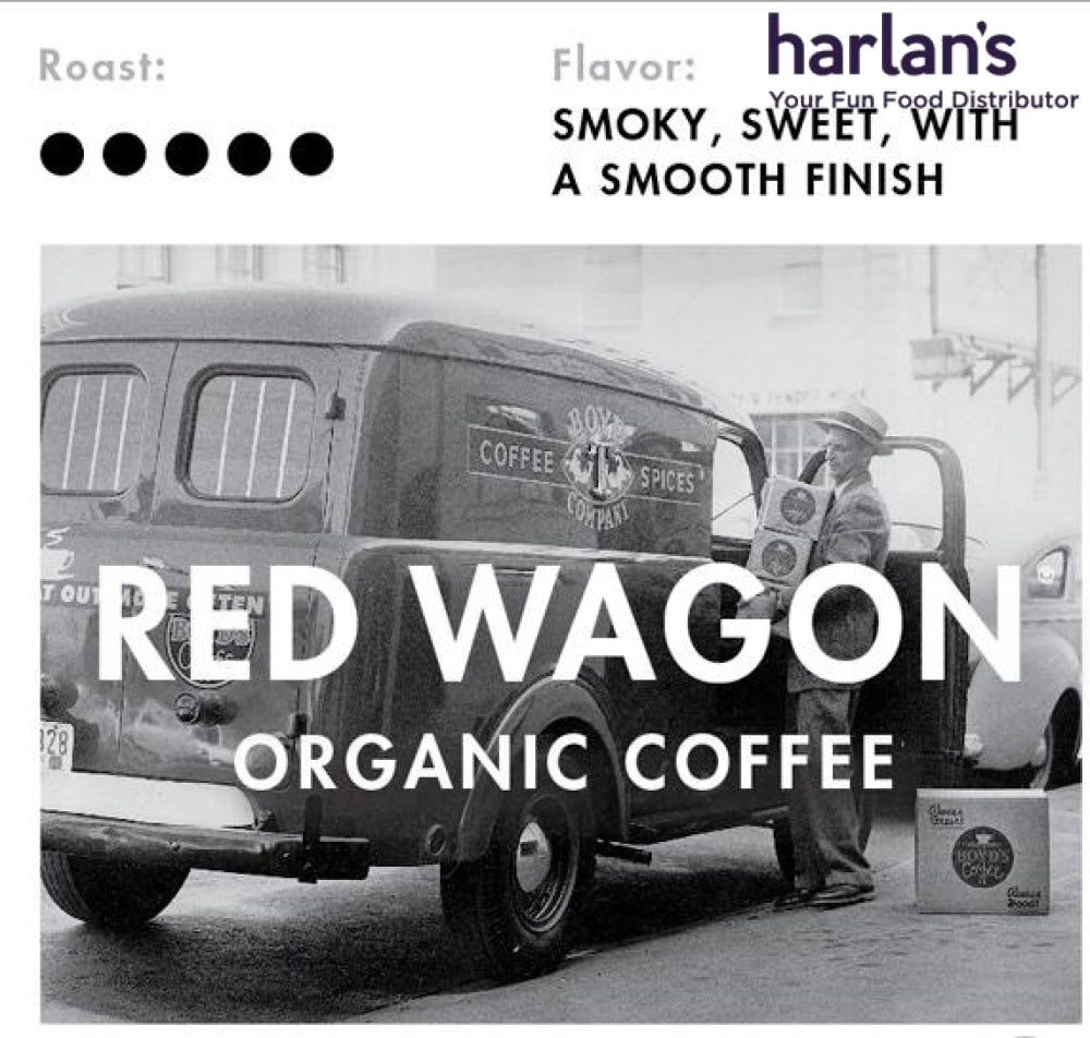 Organic Red Wagon Whole Bean Coffee - 4 X 5Lb