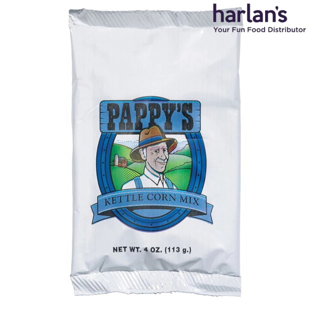 Pappy's Kettle Corn Mix - 10-oz foil pouch - 36 per case-